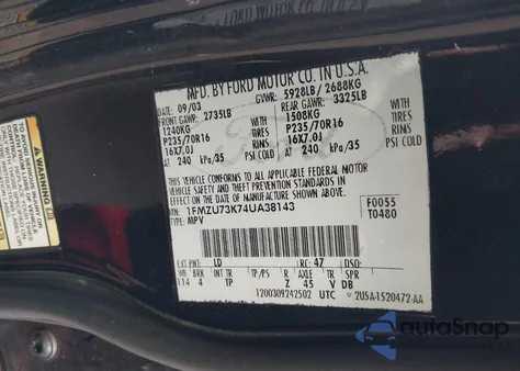 2004 Ford Explorer Nbx/Xlt z USA, uszkodzony, nr VIN 1FMZU73K74UA38143